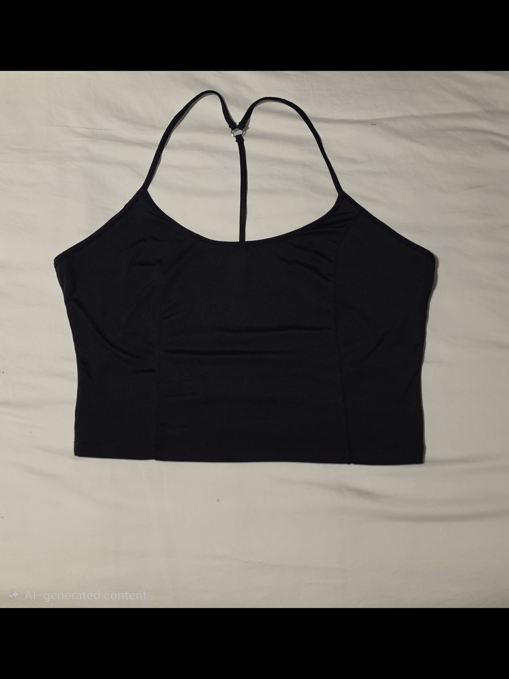 Victoria's Secret Black On Point Cropped Tank Top